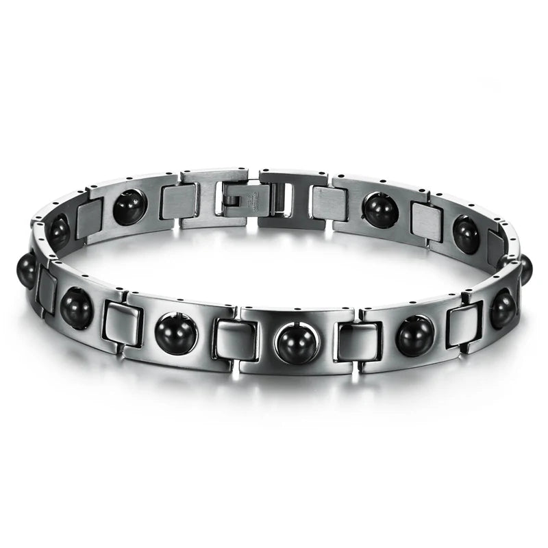 Men's Stainless Steel Cuff Bangle Bracelet