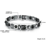 Men's Stainless Steel Cuff Bangle Bracelet