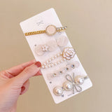 Frosted Rectangle Barrettes Hair Clips Women Girl Ornament