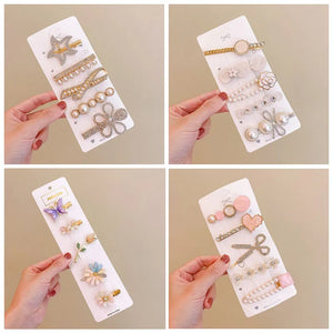 Frosted Rectangle Barrettes Hair Clips Women Girl Ornament