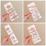 Frosted Rectangle Barrettes Hair Clips Women Girl Ornament