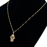 Hamsa Hand Pendant Necklace Men Women Jewelry Gift