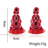 Ethnic Style Leather Earrings for Women