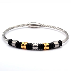 Healthy Stainless Steel Magnet Charm Bracelet Men's Jewelry