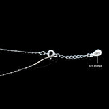Heart Pendant Anklet 925 Sterling Silver Love & Bead Anklet Ladies Bracelet