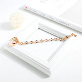 Heart Zircon Bracelet Titanium Steel Gift