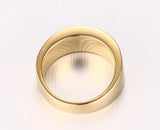 Stainless Steel Party Ring Rhinestone Men's Jewelry