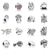 S925 Sterling Silver Animal Amulet Bracelet Charm