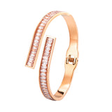 Crystal Spring Bracelet Love Gift Stainless Steel Jewelry