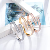 Crystal Spring Bracelet Love Gift Stainless Steel Jewelry