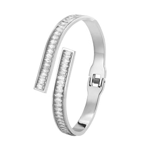 Crystal Spring Bracelet Love Gift Stainless Steel Jewelry