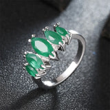 Colorful Cubic Zirconia Cocktail Ring for Women