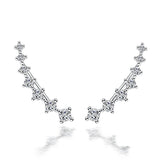 High Zirconia 925 Silver Stud Earring for Women Gift Jewelry