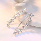 High Zirconia 925 Silver Stud Earring for Women Gift Jewelry