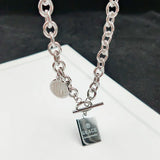 Hip Hop Titanium Steel Necklace Europe And United States Senior Sense Tide