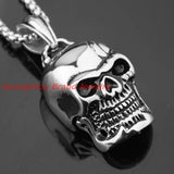 Men's Stainless Steel Punk Skull Pendant