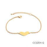 Honey Love Heart Chain Bracelets for Women Charms Women's Bracelet