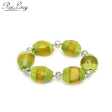 Multicolor Resin Acrylic Crystal Glass Beads Strand Bracelet Jewelry