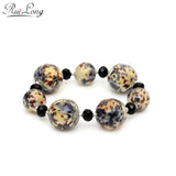 Multicolor Resin Acrylic Crystal Glass Beads Strand Bracelet Jewelry