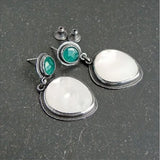 Indian Tribe Dangle Earrings Metal Resin Ethnic Long Drop Earring