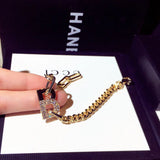 Japan Korea Rhinestone Word Bracelets Charm Bracelets on Hand