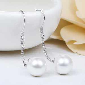 Romantic Small Pearl 925 Silver Pearl Earrings for Women