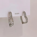 Love Zircon Earrings 14K Plated Women's Party Accessories