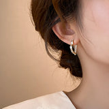 Love Zircon Earrings 14K Plated Women's Party Accessories
