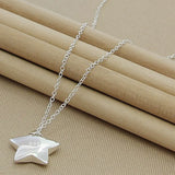 925 Silver Necklace for Women Sky Star Pendant Necklaces Gift