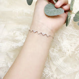 925 Sterling Silver Geometric V Bracelet Sweet Style
