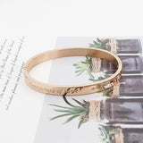 Love Crystal Bangle Stainless Steel Bracelet