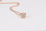Austrian Crystal Smart Necklace Heart Pendant for Women Party