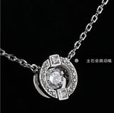 Austrian Crystal Smart Necklace Heart Pendant for Women Party