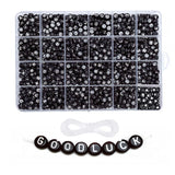 Acrylic Alphabet Beads for Kid Bracelet Making 1850pcs