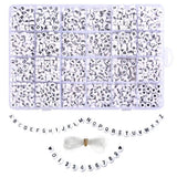 Acrylic Alphabet Beads for Kid Bracelet Making 1850pcs