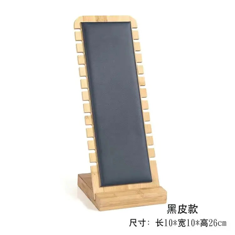 Necklace Display Stand Wooden Showcase Holder
