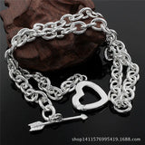 Arrow Through Heart Necklace Gift