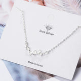 925 Sterling Silver Ginkgo Leaves Pendant Necklace