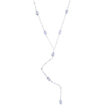 CZ Lariat Y Shape Women Layered Necklace