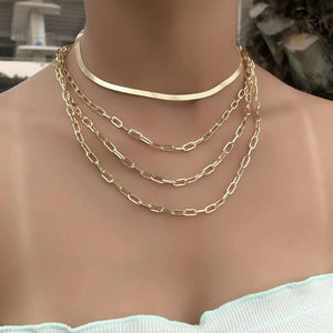 Gothic Multi-layer Necklace Heavy Metal Style Choker