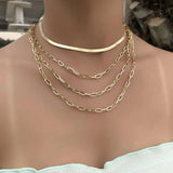 Gothic Multi-layer Necklace Heavy Metal Style Choker