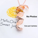 Retro Style Wing Pendant Necklace with Photo Box Aromatherapy Pendant