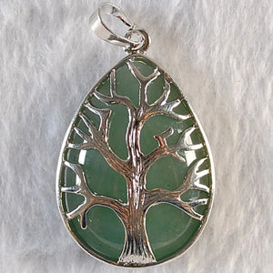 Chakra Tree Pendant Necklace Opal Amethyst Turquoise Rose Pink Lapis Stone