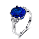 Oval 9*12MM Kyanite Ring for Women - Engagement Wedding Party Jewelry