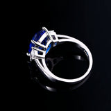 Oval 9*12MM Kyanite Ring for Women - Engagement Wedding Party Jewelry