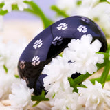 Tungsten Dog Paw Ring for Men Women 8mm Wedding Jewelry