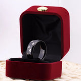 Tungsten Dog Paw Ring for Men Women 8mm Wedding Jewelry