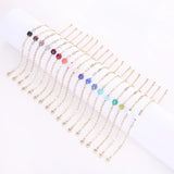 Square Cut Stone 18k Gold-plated Bracelet