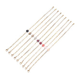 Square Cut Stone 18k Gold-plated Bracelet