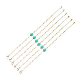 Square Cut Stone 18k Gold-plated Bracelet